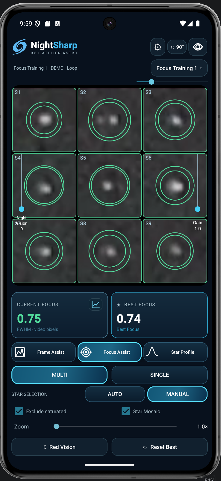 Capture NightSharp : focus assit multi green.png